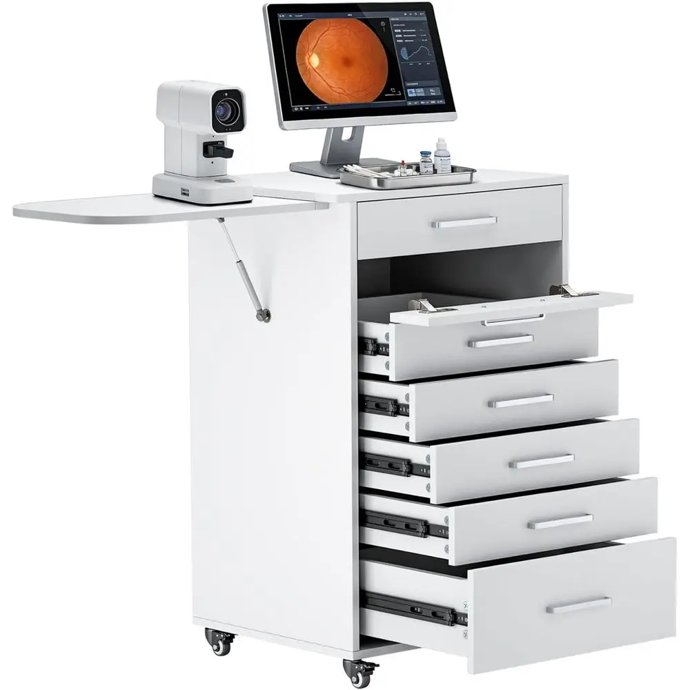 7-Layer Wooden Medical Cart with Work Table, 4 Swivel Wheels, 220lbs Capacity for Clinics and Beauty Salons
7-Layer Wooden Medical Cart with Work Table, 4 Swivel Wheels, 220lbs Capacity for Clinics and Beauty Salons