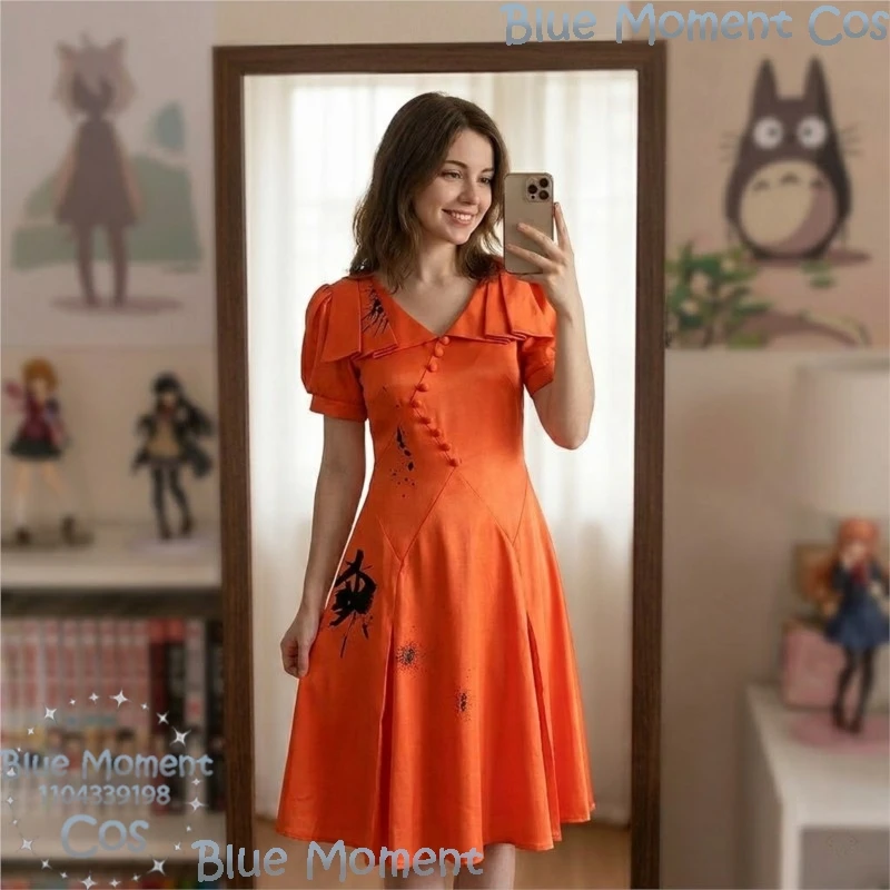 Dark Bride Woman Orange Dress Movie Cosplay Long Dress Hot Woman Adult XS-3XL Size Stage Uniform Halloween Party Outfit Roleplay
Dark Bride Woman Orange Dress Movie Cosplay Long Dress Hot Woman Adult XS-3XL Size Stage Uniform Halloween Party Outfit Roleplay