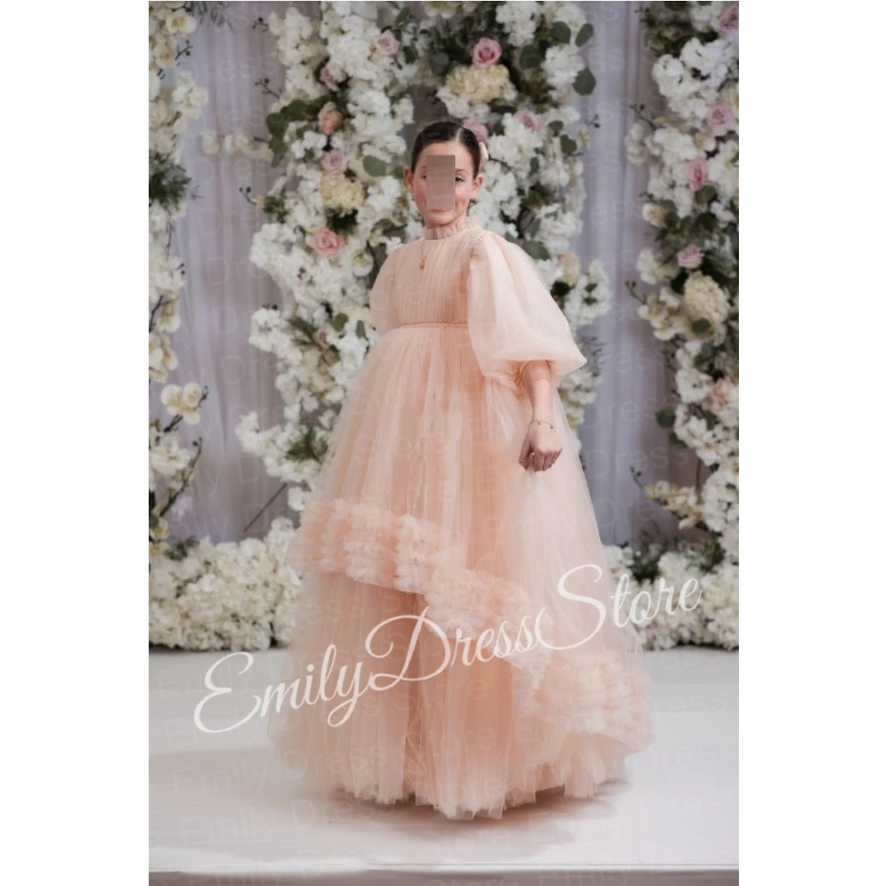 Customized Pink Tulle Flower Girl Dress For Wedding Baby Lattern Sleeves Layered Pleated High Neck Kids Birthday Party Gown
Customized Pink Tulle Flower Girl Dress For Wedding Baby Lattern Sleeves Layered Pleated High Neck Kids Birthday Party Gown