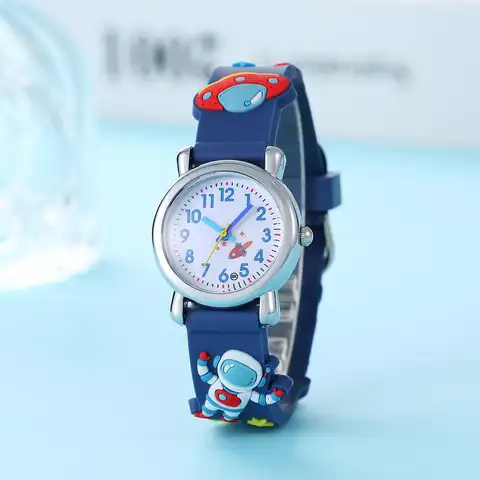 New Student Children's Cartoon Astronaut UFO Astronaut Quartz Watch