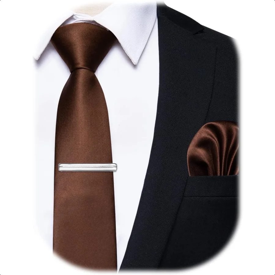 Skinny Ties for Men Satin 2.4" Slim Necktie with Pocket Square Tie Clip Set Solid Color Wedding Party Business
Skinny Ties for Men Satin 2.4" Slim Necktie with Pocket Square Tie Clip Set Solid Color Wedding Party Business