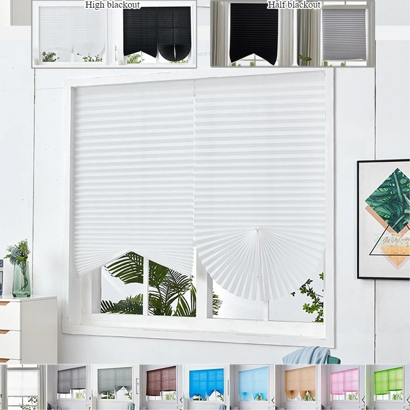 Self-Adhesive Pleated Blind Non-Woven Half High Blackout Window Curtain Sunscreen Privacy Shade for Kitchen Living Room Balcony
Self-Adhesive Pleated Blind Non-Woven Half High Blackout Window Curtain Sunscreen Privacy Shade for Kitchen Living Room Balcony