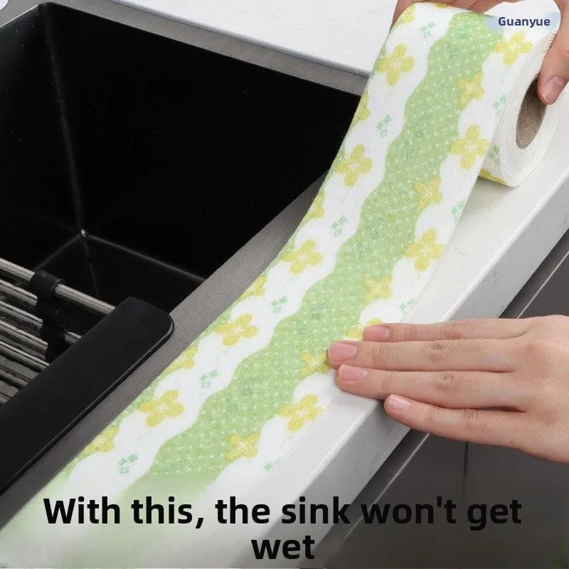 Kitchen Countertop Absorbent Pad Customizable Self Adhesive Sink Waterproof Sticker Vegetable Basin Moisture Absorbent Home B...
