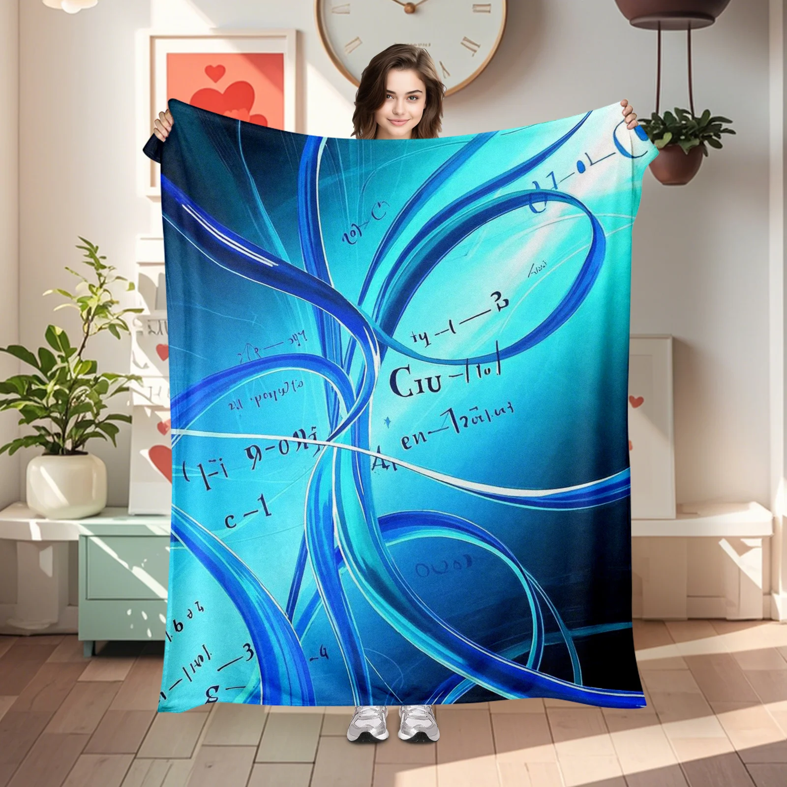 Elegant Math Pattern Blanket In Blue And White Lines, Perfect Gift To Show Deep Wishes
Elegant Math Pattern Blanket In Blue And White Lines, Perfect Gift To Show Deep Wishes