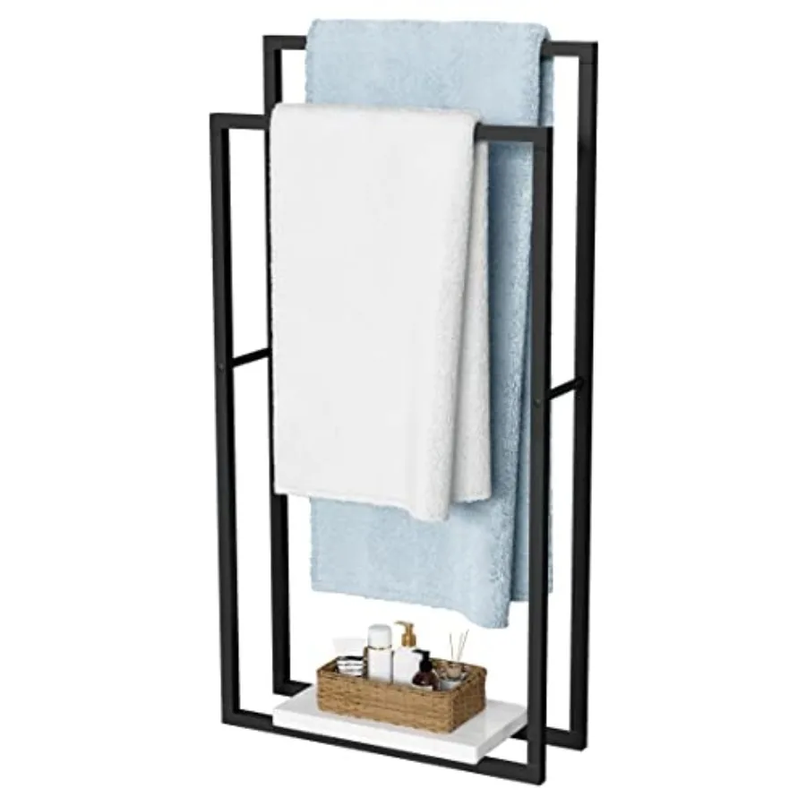 Standing Towel Racks for Bathroom with Heavy Marble Base, 38" H Towel Rack Stand for Bathroom 2-Tier, Blanket Rack for Bathroom
Standing Towel Racks for Bathroom with Heavy Marble Base, 38" H Towel Rack Stand for Bathroom 2-Tier, Blanket Rack for Bathroom