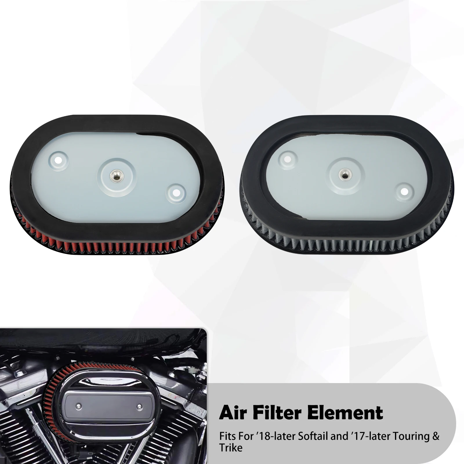 Motorcycle Air Filter Element Replacement Inner Air Cleaner For Harley Touring FLHX 2017-25 Softail Breakout Fat Boy 114 2018-Up
Motorcycle Air Filter Element Replacement Inner Air Cleaner For Harley Touring FLHX 2017-25 Softail Breakout Fat Boy 114 2018-Up