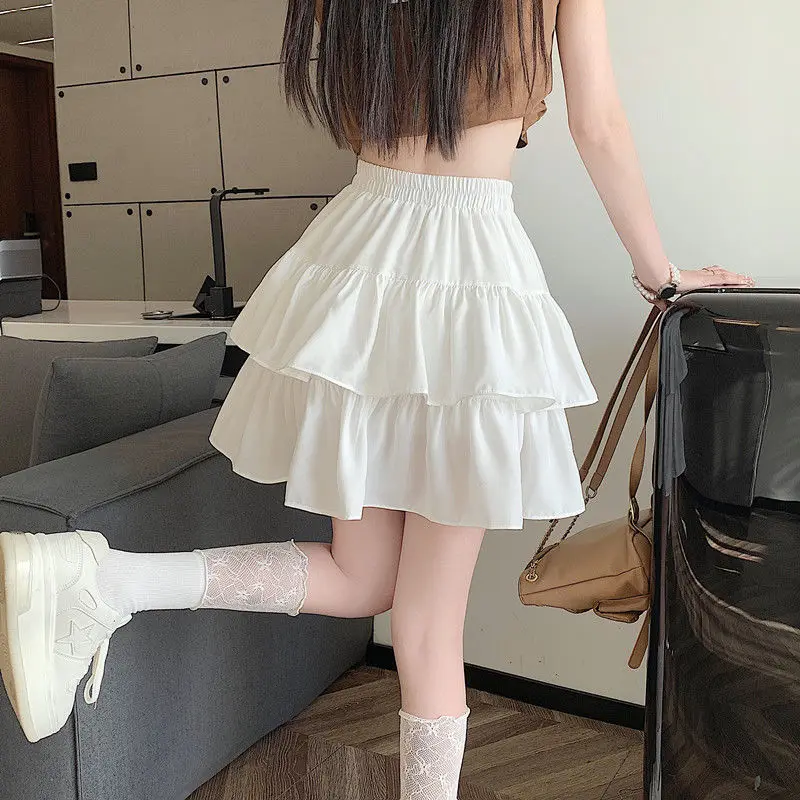 Spring 2025 New High Waist A-Line Skirt Women's Chiffon Half-length Puffy Cake Skirt Commute Style Pure Color Short Skirt
Spring 2025 New High Waist A-Line Skirt Women's Chiffon Half-length Puffy Cake Skirt Commute Style Pure Color Short Skirt
