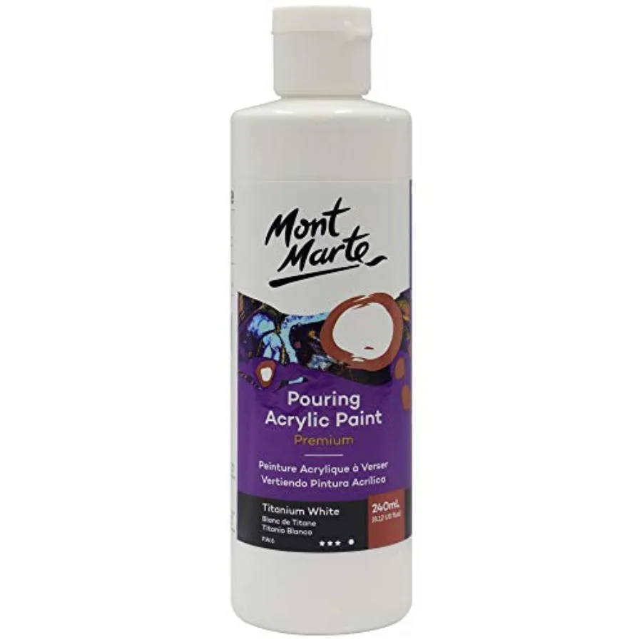 Premium Pouring Acrylic Paint, 240ml 8.11oz,Titanium White, Pre-Mixed Acrylic Paint, Suitable for a Variety of Surfaces Includi
Premium Pouring Acrylic Paint, 240ml 8.11oz,Titanium White, Pre-Mixed Acrylic Paint, Suitable for a Variety of Surfaces Includi