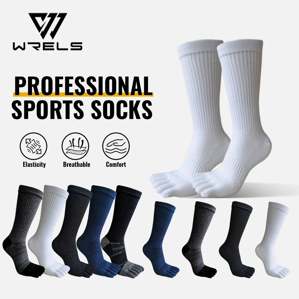 WRELS 1/3/5 Pairs Toe Socks Men Athletic Running Five Finger Socks Padded Moisture Wicking Anti-Blister Compression Crew Socks
WRELS 1/3/5 Pairs Toe Socks Men Athletic Running Five Finger Socks Padded Moisture Wicking Anti-Blister Compression Crew Socks