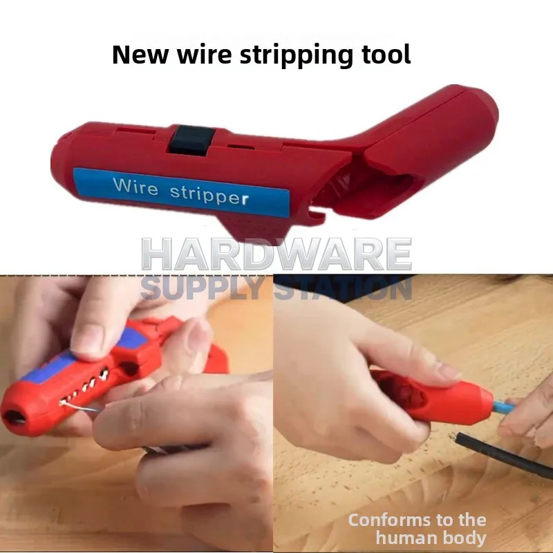Handheld fast wire stripper, portable electrical cable stripping and manual stripping pliers
Handheld fast wire stripper, portable electrical cable stripping and manual stripping pliers