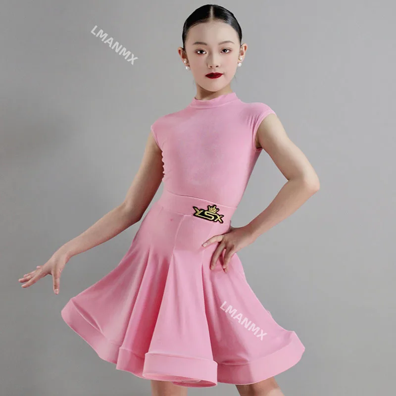 Pink Latin Dance Dress Girls Professional Competition Clothing Summer Cha Cha Rumba Dance Training Dress Thin Velvet
Pink Latin Dance Dress Girls Professional Competition Clothing Summer Cha Cha Rumba Dance Training Dress Thin Velvet