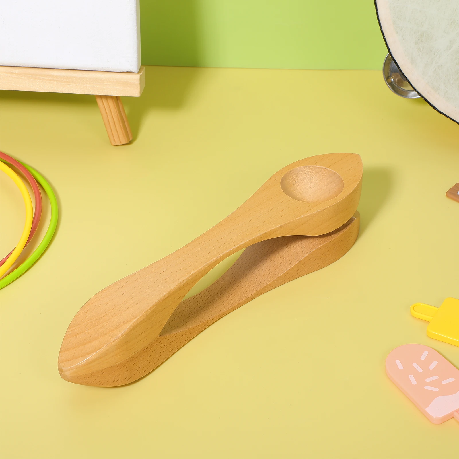 Natural Wood Musical Spoon Fine Craftsmanship Comfortable Hand Feel Kids Performance Instrument Early Education Instrument
Natural Wood Musical Spoon Fine Craftsmanship Comfortable Hand Feel Kids Performance Instrument Early Education Instrument