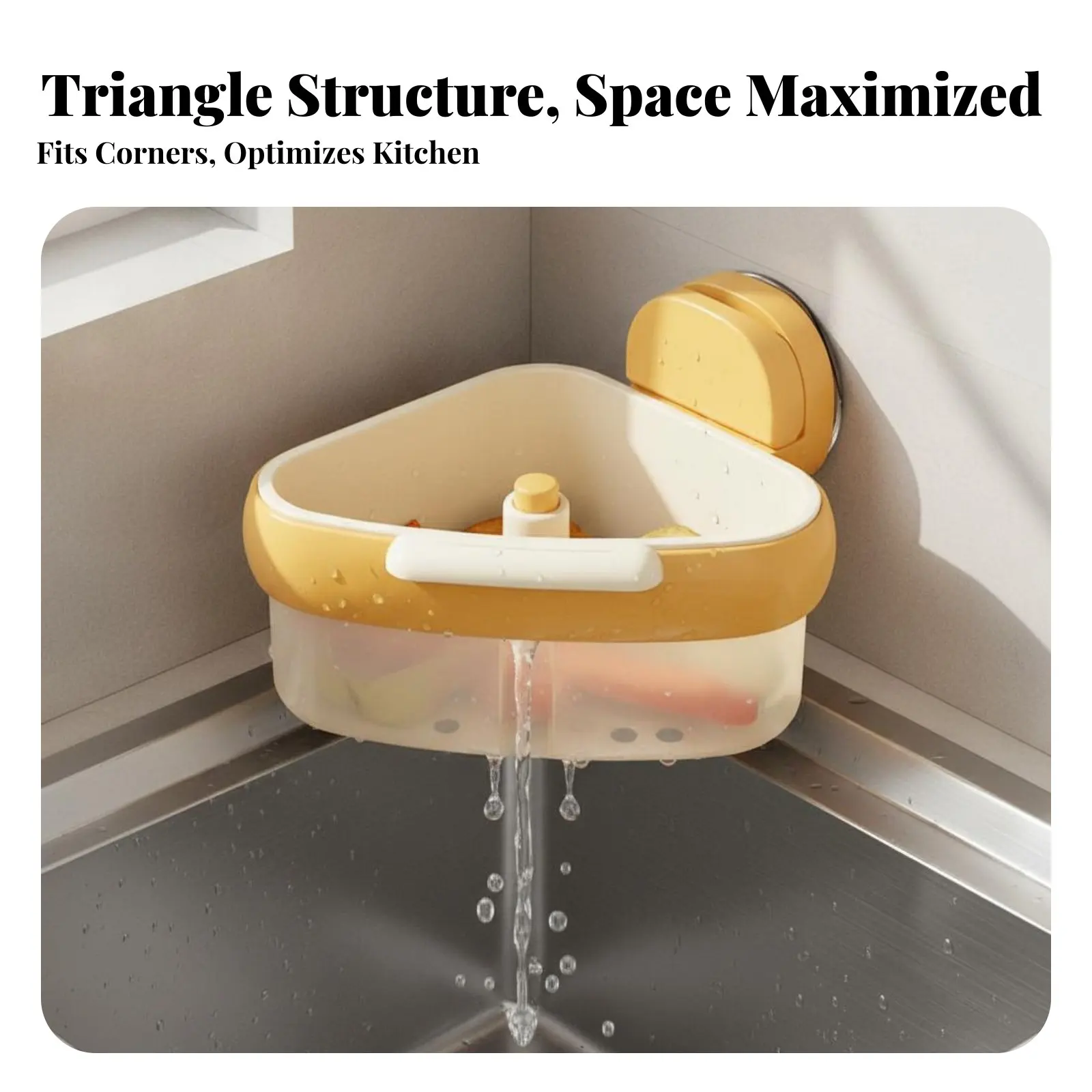 Triangular Sink Corner Basket Multifunctional Kitchen Food Waste Strainer for RV
Triangular Sink Corner Basket Multifunctional Kitchen Food Waste Strainer for RV