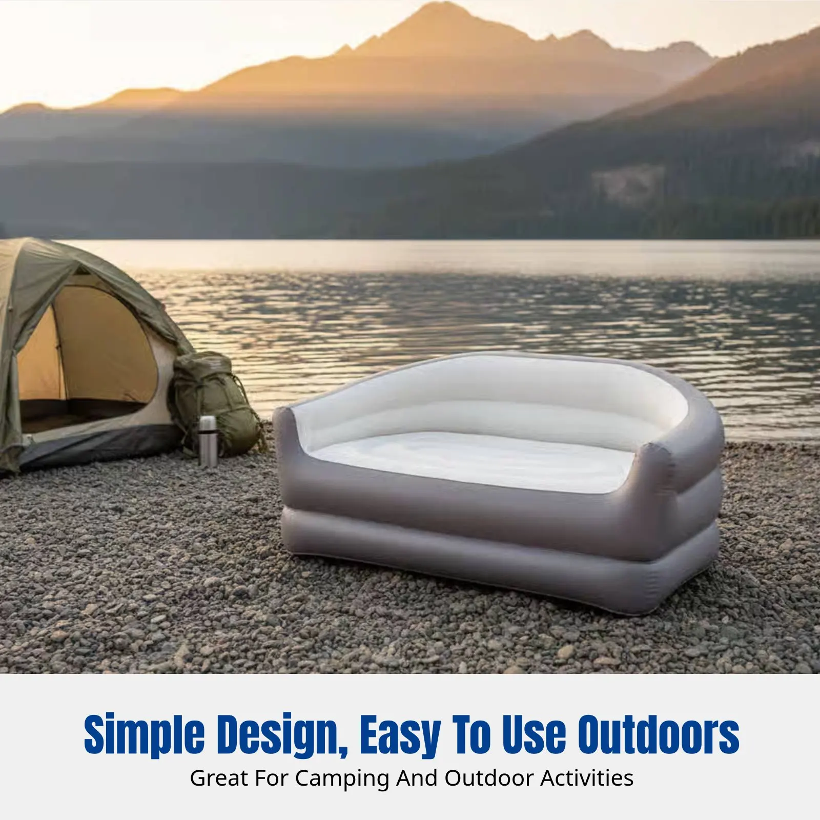 Inflatable Mattress, 5-in-1 Folding Air Sofa Bed, Outdoor Camping, Home, Tent, Double level, Manual Pump, Portable Design
Inflatable Mattress, 5-in-1 Folding Air Sofa Bed, Outdoor Camping, Home, Tent, Double level, Manual Pump, Portable Design