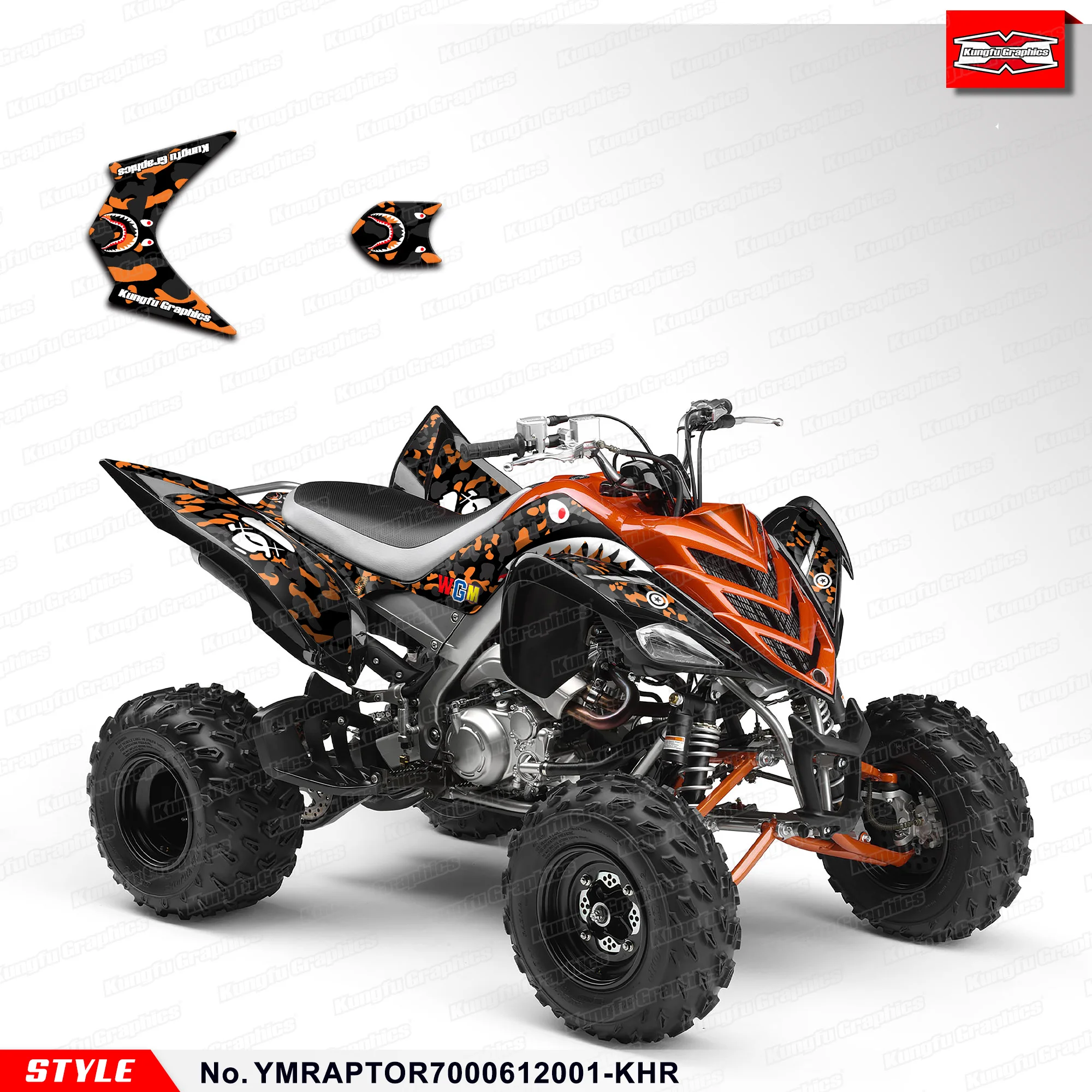 KUNGFU GRAPHICS Full ATV Decals Stickers Kit for Yamaha Raptor 700 2006 2007 2008 2009 2010 2011 2012 YMRAPTOR7000612001-KHR
KUNGFU GRAPHICS Full ATV Decals Stickers Kit for Yamaha Raptor 700 2006 2007 2008 2009 2010 2011 2012 YMRAPTOR7000612001-KHR