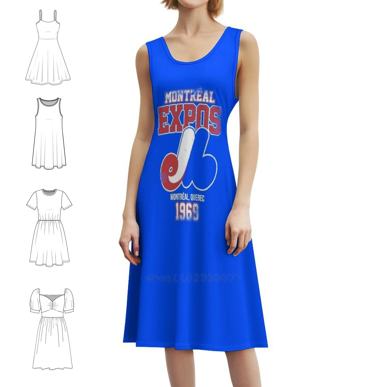 Expos Ретро Бейсбольное платье в корейском стиле для женщин Элегантное повседневное платье для вечеринки или повседневной носки Бейсбол Канада Канадский
Expos Ретро Бейсбольное платье в корейском стиле для женщин Элегантное повседневное платье для вечеринки или повседневной носки Бейсбол Канада Канадский