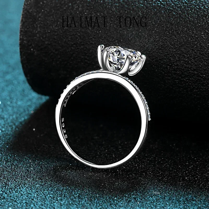 Women's ring six claws to show individuality fashion pt950 platinum 3 carat moissanit diamond wedding ring
Women's ring six claws to show individuality fashion pt950 platinum 3 carat moissanit diamond wedding ring