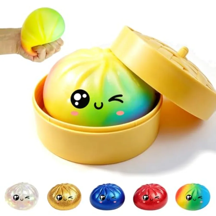 Rainbow Dumpling 2.0 Squishy, Rainbow Mystery Dumpling Toy, Dumpling Stress Ball with Steamer, Soft Squeeze Sensory Toys for An
Rainbow Dumpling 2.0 Squishy, Rainbow Mystery Dumpling Toy, Dumpling Stress Ball with Steamer, Soft Squeeze Sensory Toys for An