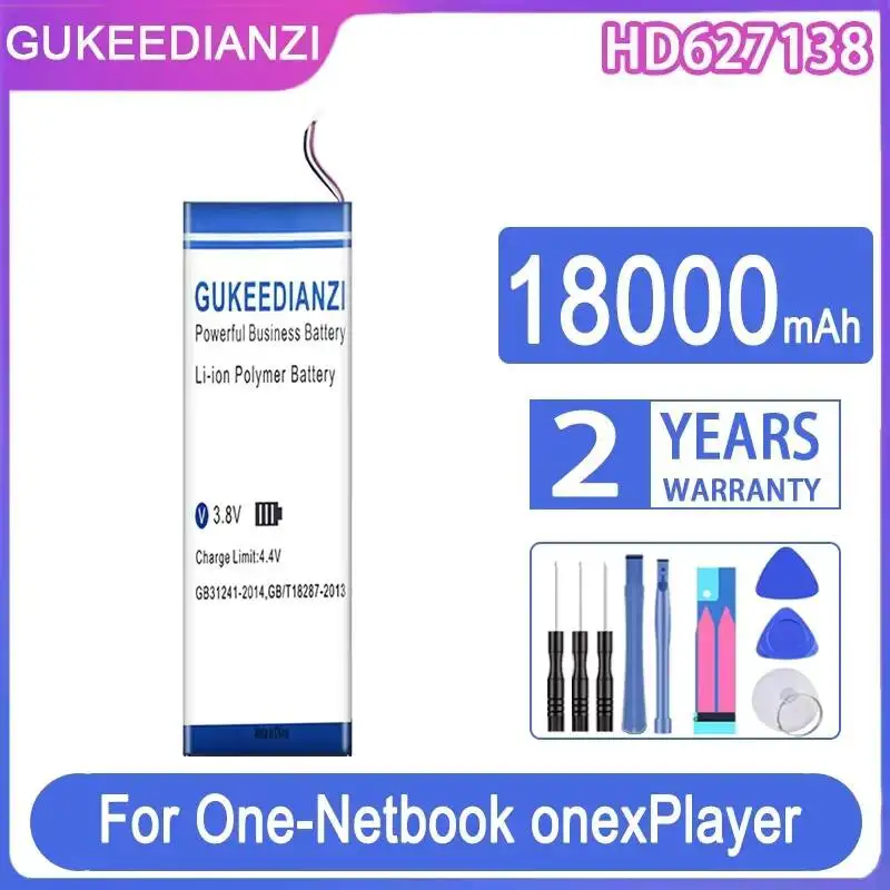 Stable 18000mAh Premium Replacement HD627138 Onexplayer Tablet Battery For One-Netbook Onex Player
Stable 18000mAh Premium Replacement HD627138 Onexplayer Tablet Battery For One-Netbook Onex Player