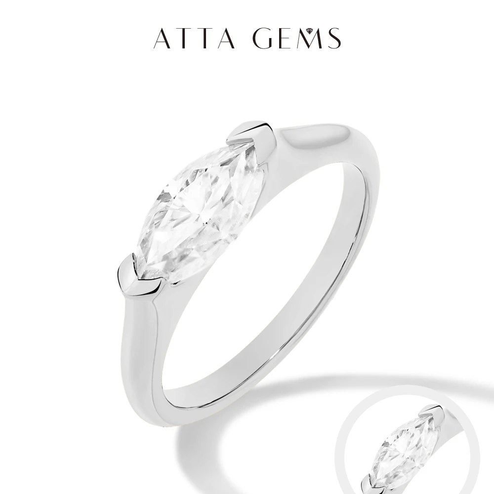 ATTAGEMS Hot Marquise Cut 1CT Moissanite Rings for Women Men S925 Silver 18K Gold Plated Classic Elegant Wedding Engagement ring
ATTAGEMS Hot Marquise Cut 1CT Moissanite Rings for Women Men S925 Silver 18K Gold Plated Classic Elegant Wedding Engagement ring