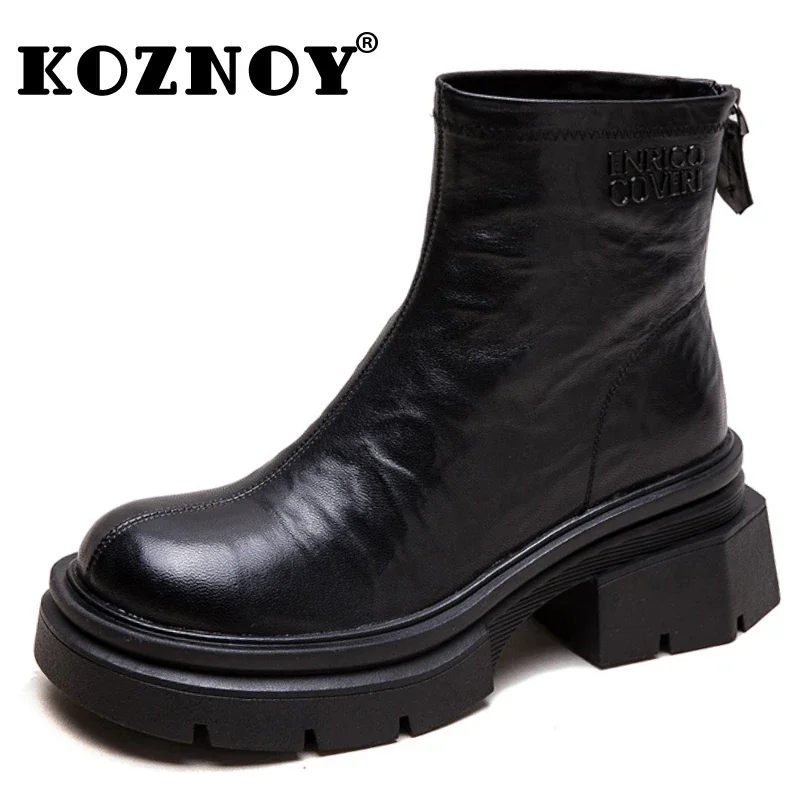 Koznoy 6.5cm Moccasins Women Genuine Leather Ethnic ZIP Platform Warm Winter Plush Autumn Wedge Ankle Boots Retro Spring Shoes
Koznoy 6.5cm Moccasins Women Genuine Leather Ethnic ZIP Platform Warm Winter Plush Autumn Wedge Ankle Boots Retro Spring Shoes