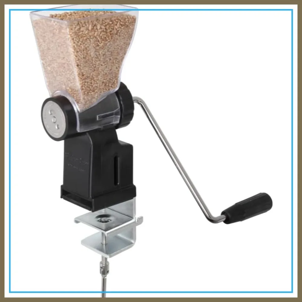 Manual Grain Mill, Stainless Steel Burrs for Wheat, Rice, Oats, Barley, Spices, Adjustable Coarseness, Compact Kitchen Grinder
Manual Grain Mill, Stainless Steel Burrs for Wheat, Rice, Oats, Barley, Spices, Adjustable Coarseness, Compact Kitchen Grinder
