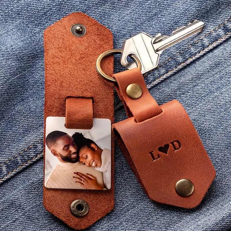 Custom Couple Leather Photo Keychain Personalized Engraving Color Picture Family Photo Memorial Classic Stainless Steel Keychain
Custom Couple Leather Photo Keychain Personalized Engraving Color Picture Family Photo Memorial Classic Stainless Steel Keychain