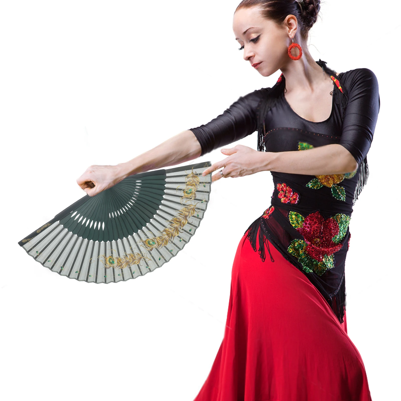 Складной ручной складной винтажный стиль с рисунком павлина, декоративный для танцевального выступления, вечеринки, летних путешествий, тканевый веер в стиле ретро
Складной ручной складной винтажный стиль с рисунком павлина, декоративный для танцевального выступления, вечеринки, летних путешествий, тканевый веер в стиле ретро