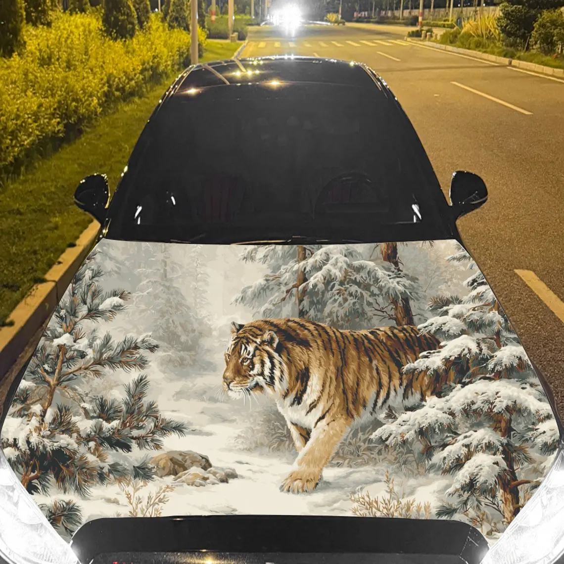 Car Decals Tiger in Snow-Covered Forest Textured Background & Artistic, Lifelike Visual Details Car Hood Sticker, Waterproof Sel
Car Decals Tiger in Snow-Covered Forest Textured Background & Artistic, Lifelike Visual Details Car Hood Sticker, Waterproof Sel