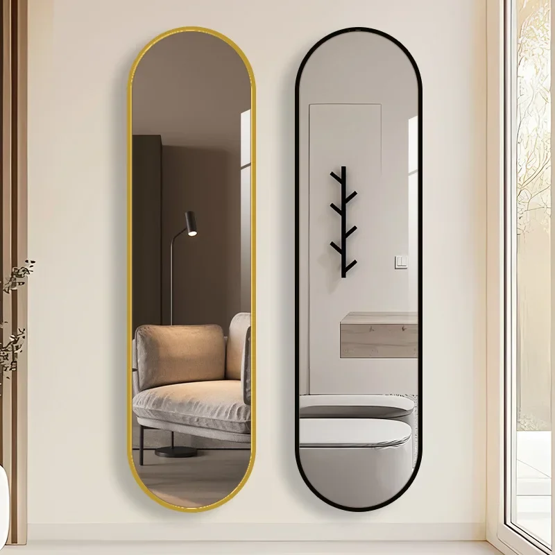11.6 * 47 Inch Full-length Mirror Full-length Mirror Metal Frame Round Oval Decorative Long Mirror At Both Ends Vanity Mirror
11.6 * 47 Inch Full-length Mirror Full-length Mirror Metal Frame Round Oval Decorative Long Mirror At Both Ends Vanity Mirror