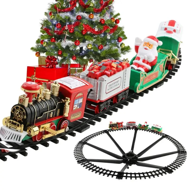 TOPMAYA Electric Train Set Toy For Christmas Tree Railway Toys Cars Track With Music Santa Claus Christmas Decor Train Xmas Gift
TOPMAYA Electric Train Set Toy For Christmas Tree Railway Toys Cars Track With Music Santa Claus Christmas Decor Train Xmas Gift