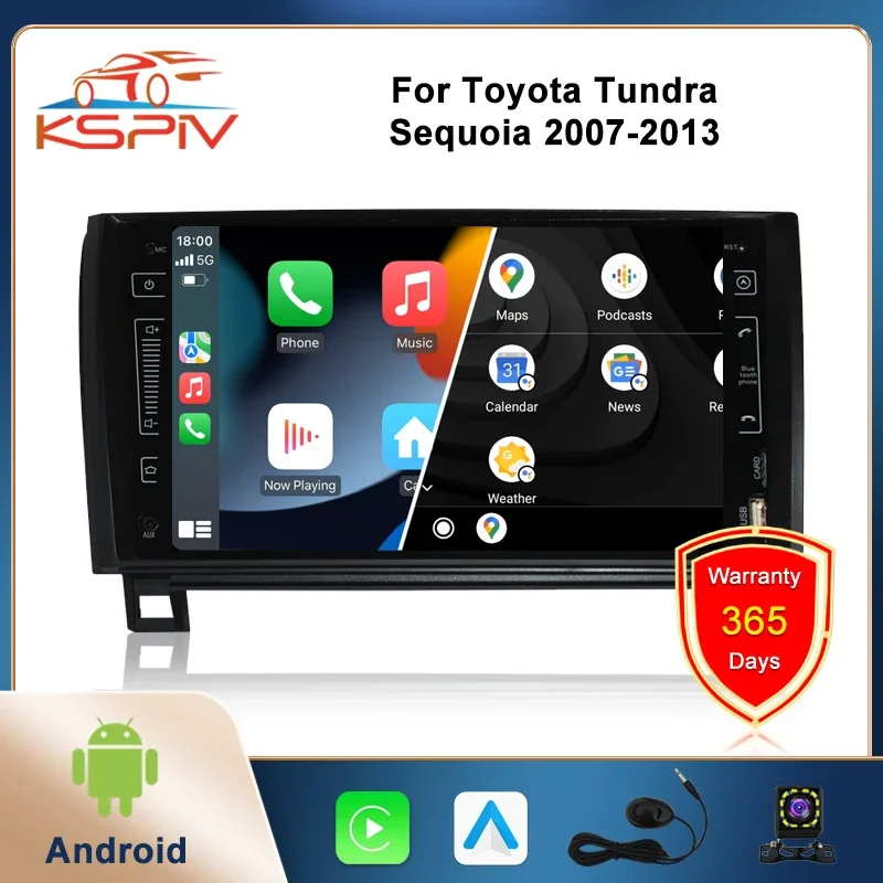 KSPIV 9-дюймовый автомобильный радиоприемник Android авто для Toyota Tundra/Sequoia 2007-2013 навигация GPS плеер головное устройство DSP WIFI Carplay стерео
KSPIV 9-дюймовый автомобильный радиоприемник Android авто для Toyota Tundra/Sequoia 2007-2013 навигация GPS плеер головное устройство DSP WIFI Carplay стерео
