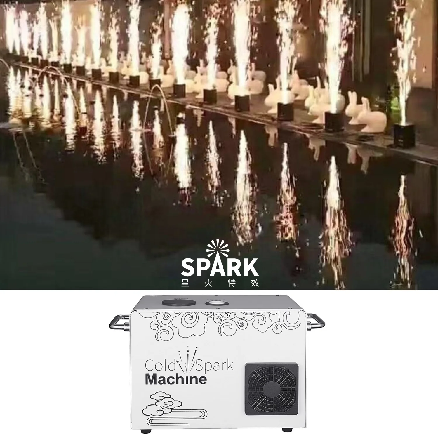 SP 650W Cold Sparkler DMX Remote Control Spark Fountain Machine Cold Flame Spark Machine for Wedding Stage
SP 650W Cold Sparkler DMX Remote Control Spark Fountain Machine Cold Flame Spark Machine for Wedding Stage