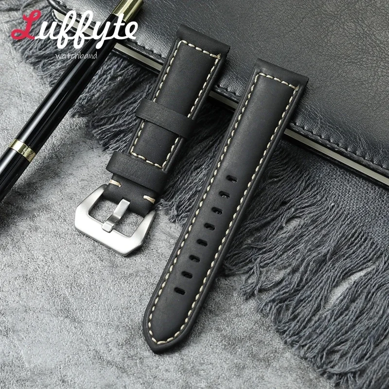 Black Brown Crazy Horse Leather Watch Strap 20mm 22mm 24mm 26mm Wrist Bracelets Vintage Replacement Wristwatch Band
Black Brown Crazy Horse Leather Watch Strap 20mm 22mm 24mm 26mm Wrist Bracelets Vintage Replacement Wristwatch Band