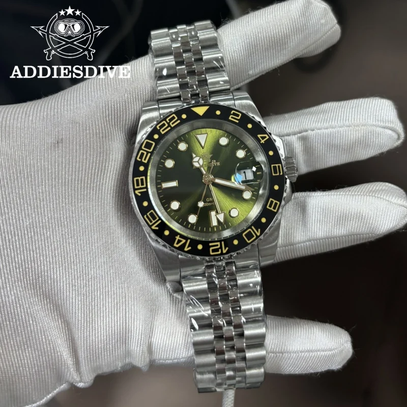 ADDIESDIVE 40MM Man Watch GMT Swiss Ronda 515-24H BGW9 Super Luminous 20Bar Diving Ceramic Bezel Quartz Watch
ADDIESDIVE 40MM Man Watch GMT Swiss Ronda 515-24H BGW9 Super Luminous 20Bar Diving Ceramic Bezel Quartz Watch