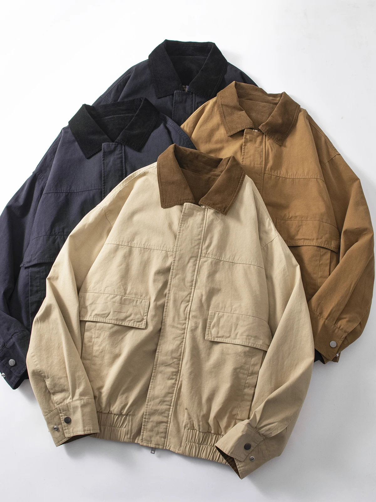 Fall Season Spliced Color Blo Detroit Adstrative Jaet Men's Lightweight Workwear Collar Street Versatile Outerwear Top
Fall Season Spliced Color Blo Detroit Adstrative Jaet Men's Lightweight Workwear Collar Street Versatile Outerwear Top