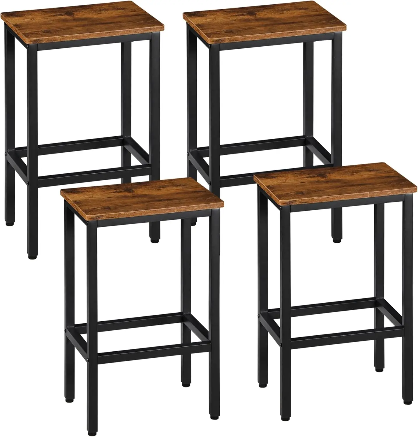 Bar Stools, Kitchen Breakfast Bar Stools With Footrest, Counter Height Dining Stool, Rectangular Industrial Bar Chairs With
Bar Stools, Kitchen Breakfast Bar Stools With Footrest, Counter Height Dining Stool, Rectangular Industrial Bar Chairs With