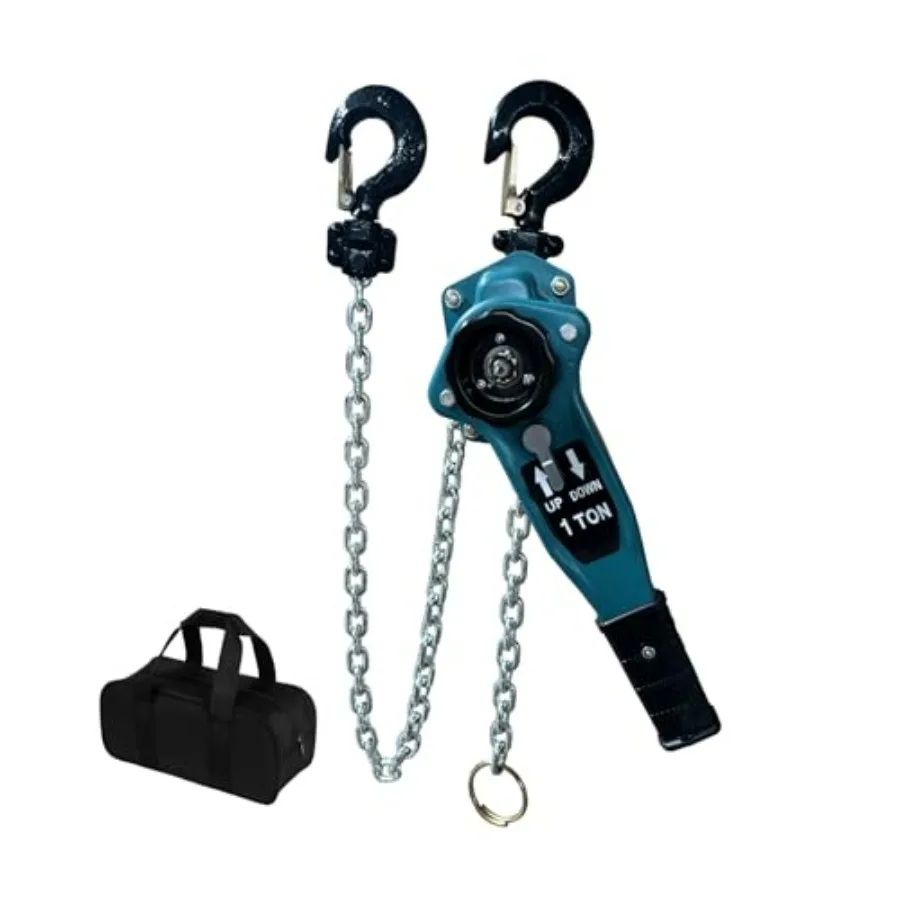 Manual Lever Chain Hoist 5ft Heavy Duty Manual Chain Hoist Block 2210LBS Ccity Come Along with Storage Bag for Garage Workshop
Manual Lever Chain Hoist 5ft Heavy Duty Manual Chain Hoist Block 2210LBS Ccity Come Along with Storage Bag for Garage Workshop