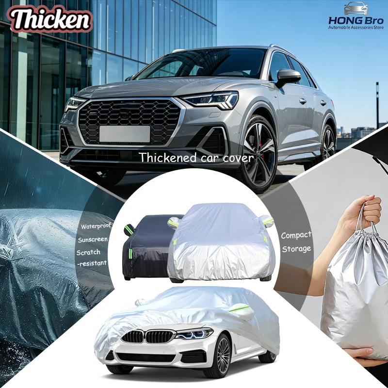 For Audi Q3 F3 2019 2020 2021 2022 2023 Full Car Covers Oxford Fabric, Anti-UV Sunshade, Waterproof Snowproof Dustproof
For Audi Q3 F3 2019 2020 2021 2022 2023 Full Car Covers Oxford Fabric, Anti-UV Sunshade, Waterproof Snowproof Dustproof