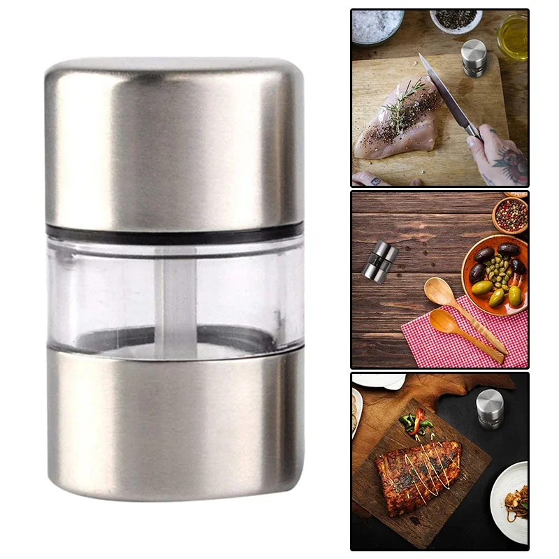 1pcs Stainless Steel Pepper Grinder Manual Mill Kitchen Essential With Glass Jar Spice Salt Container Kitchen Grinding Gadgets
1pcs Stainless Steel Pepper Grinder Manual Mill Kitchen Essential With Glass Jar Spice Salt Container Kitchen Grinding Gadgets