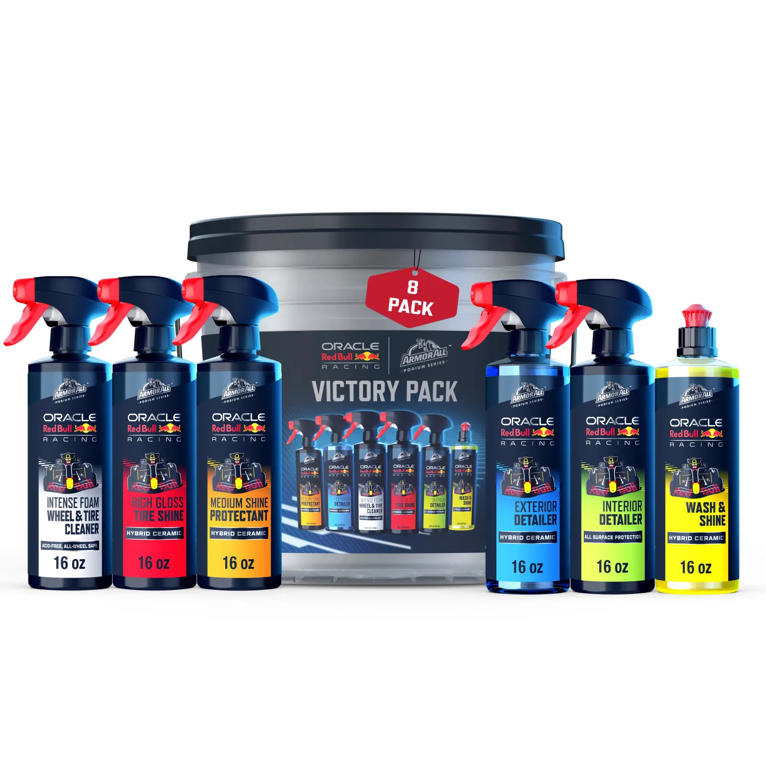 Podium Series Victory Pack Car Detailing Kit, 8-Piece Car Wash Bucket with Interior & Exterior Detailing Spray, Car Wash, Wheel
Podium Series Victory Pack Car Detailing Kit, 8-Piece Car Wash Bucket with Interior & Exterior Detailing Spray, Car Wash, Wheel