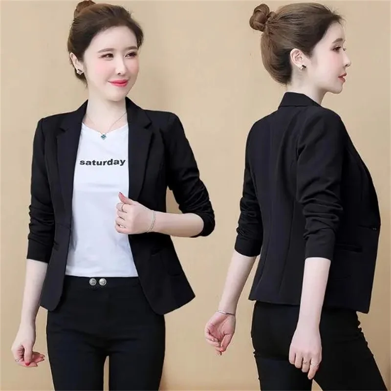 Online Celebrity Suit Jacket Women's New Spring Autumn2025Short Outwear Fashion Blazer Coat Ladies Temperament Overwear Lady Top
Online Celebrity Suit Jacket Women's New Spring Autumn2025Short Outwear Fashion Blazer Coat Ladies Temperament Overwear Lady Top