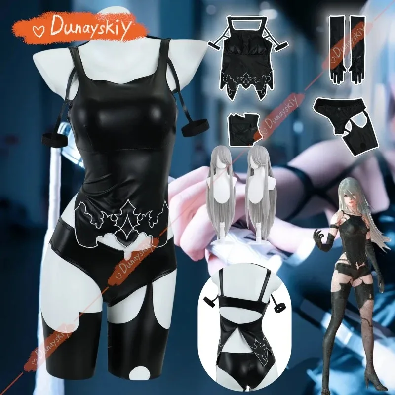 Game NieR:Automata A2 Cosplay Costume Wig Sexy Black Battle Suit For Women Girl Handsome Halloween Party A2 Role Play Outfit
Game NieR:Automata A2 Cosplay Costume Wig Sexy Black Battle Suit For Women Girl Handsome Halloween Party A2 Role Play Outfit