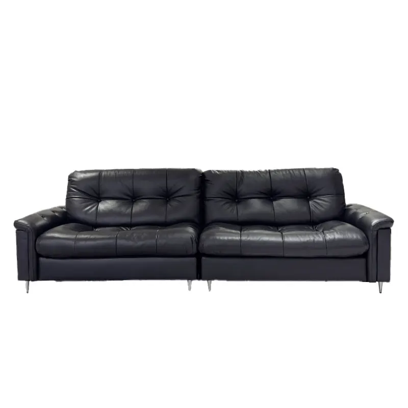 #Bauhaus Medieval Leather Sofa Small Apartment Straight Line Three-person Living Room Retro Sofa
#Bauhaus Medieval Leather Sofa Small Apartment Straight Line Three-person Living Room Retro Sofa