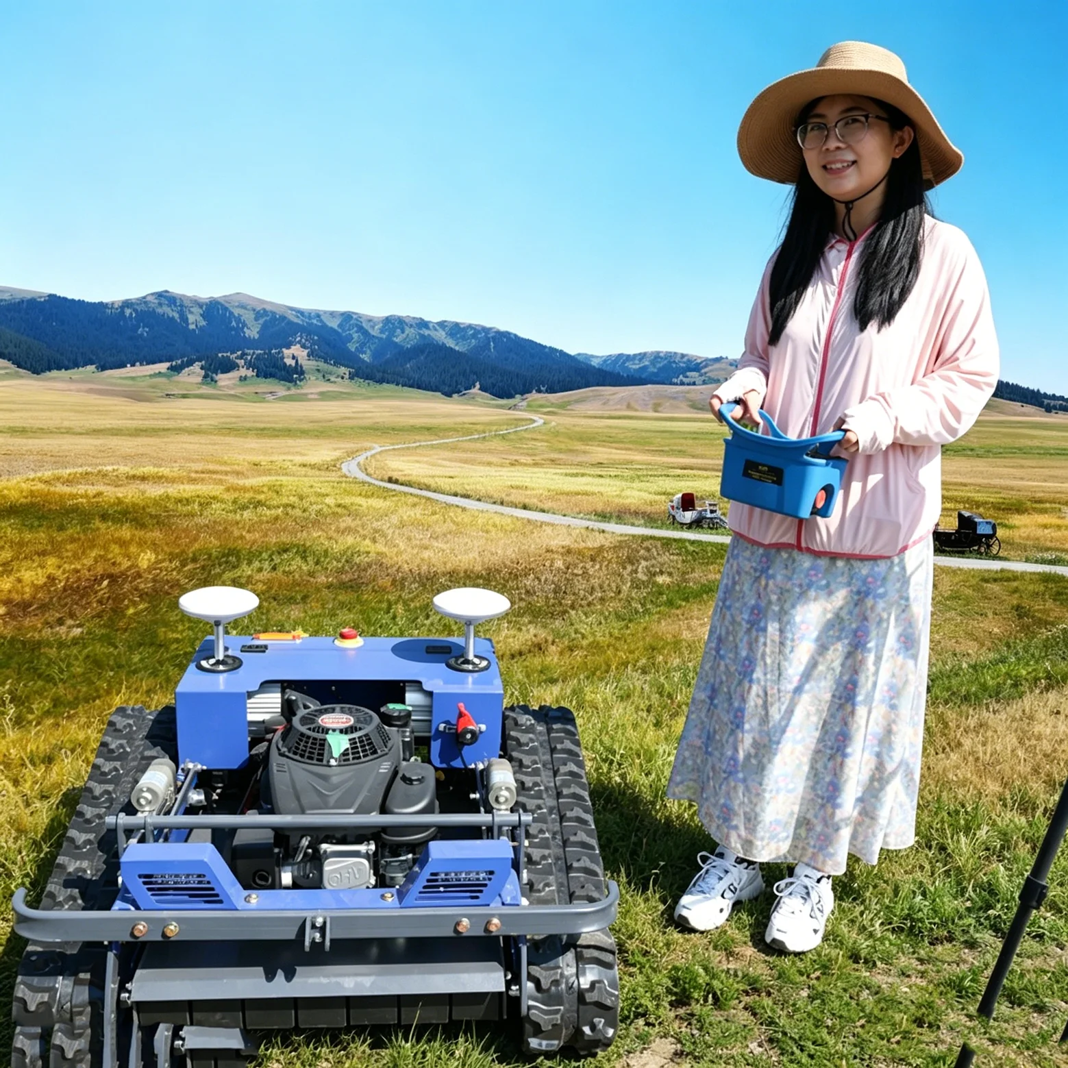 Customized four stroke single cylinder remote control lawn mower with high power and low noise, suitable for home courtyards
Customized four stroke single cylinder remote control lawn mower with high power and low noise, suitable for home courtyards