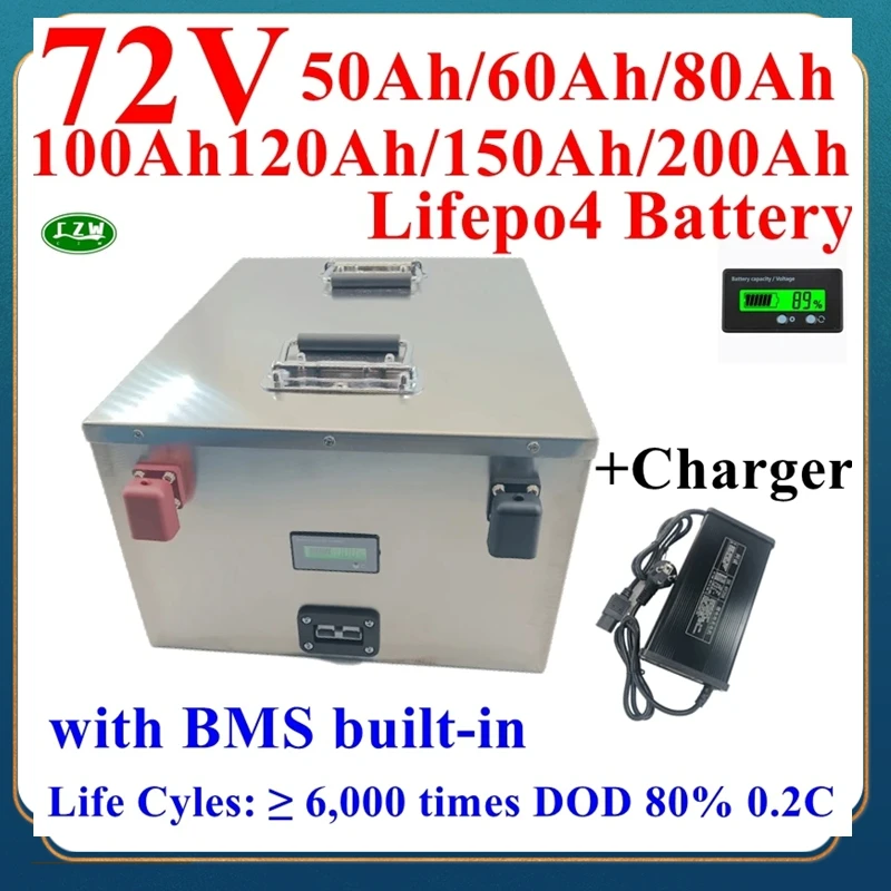 50Ah 60AH 80AH 100AH 120AH 150Ah 200AH LifePo472V литиевая батарея, тележка для гольфа, электромобиль + зарядное устройство
50Ah 60AH 80AH 100AH 120AH 150Ah 200AH LifePo472V литиевая батарея, тележка для гольфа, электромобиль + зарядное устройство