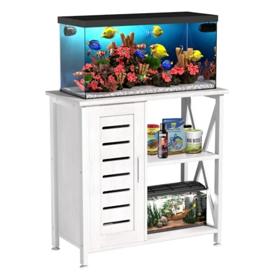 Fish Tank Stand, Aquarium Stand with Cabinet Accessories Storage, Heavy Duty Metal Frame, 31.49" L*15.74" W Tabletop, 330LBS Ca
Fish Tank Stand, Aquarium Stand with Cabinet Accessories Storage, Heavy Duty Metal Frame, 31.49" L*15.74" W Tabletop, 330LBS Ca