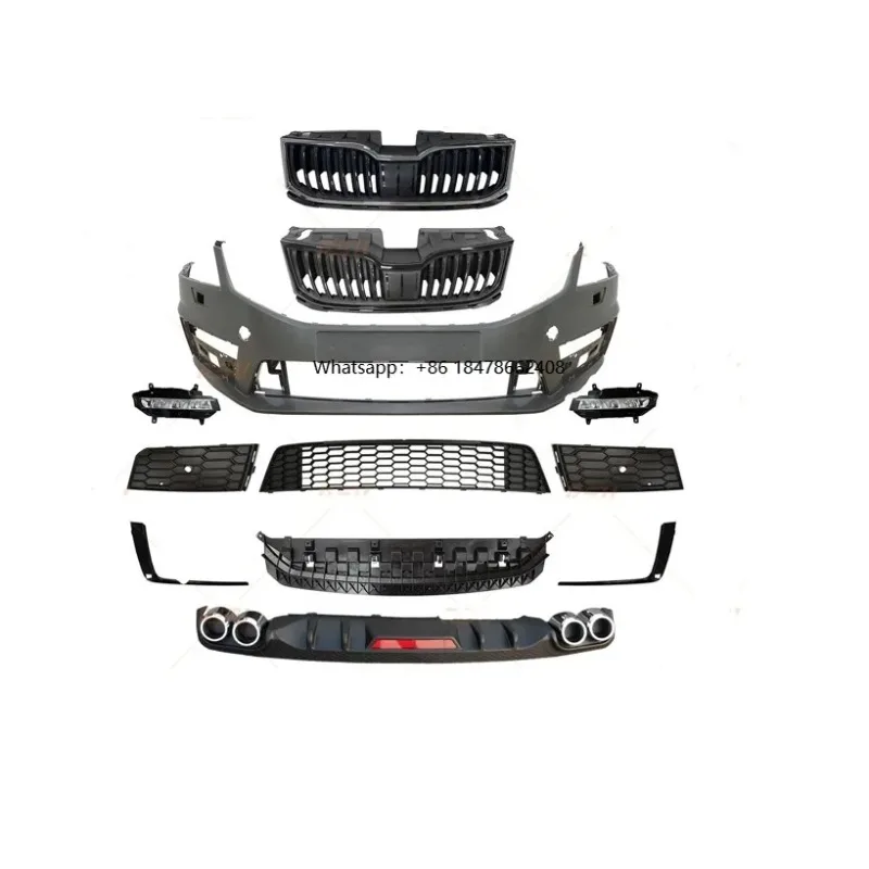 Facelift for SKODA OCTAVIA FRONT BUMPER BODY KIT 2017-2019 UPGRADE to RS W/GRILLE,W/REAR DIFFUSER
Facelift for SKODA OCTAVIA FRONT BUMPER BODY KIT 2017-2019 UPGRADE to RS W/GRILLE,W/REAR DIFFUSER