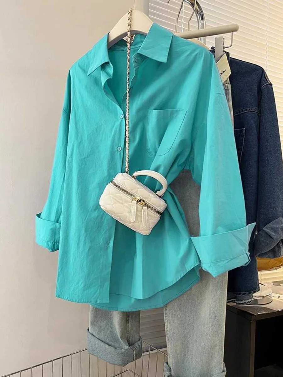 Casual Collar Long Sleeve Women's Shirt Versatile Loose Fit Mid-Length Spring Autumn Top Design Sensation
Casual Collar Long Sleeve Women's Shirt Versatile Loose Fit Mid-Length Spring Autumn Top Design Sensation