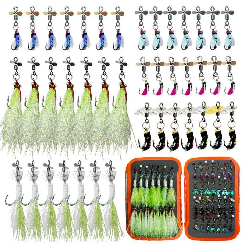 42pcs/set Ice Fishing Jigs Kit Simulated Fishing Fly Hook Set Lifelike Double Layer Fly Fishing Lure Box For Fishing Fly Fishing
42pcs/set Ice Fishing Jigs Kit Simulated Fishing Fly Hook Set Lifelike Double Layer Fly Fishing Lure Box For Fishing Fly Fishing
